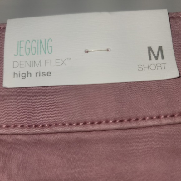 Jeggings Denim Flex High Rise Short Medium M Women's Casual Pants - Picture 1 of 3